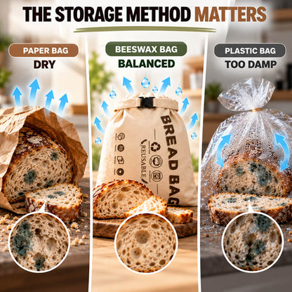 Lumiazos™ Beeswax Bread Bag – Keeps Bread Fresh Up to 3× Longer