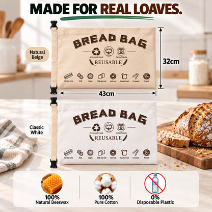 Lumiazos™ Beeswax Bread Bag – Keeps Bread Fresh Up to 3× Longer