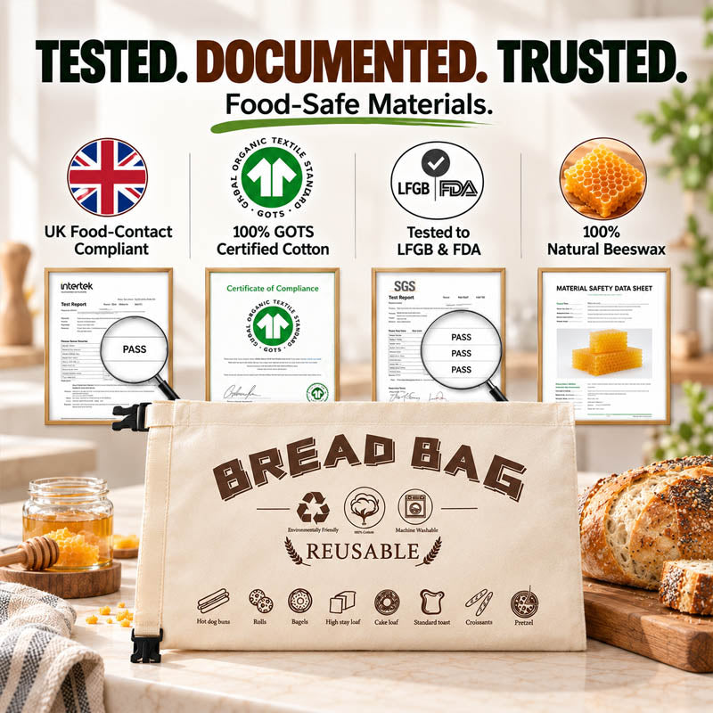 Lumiazos™ Beeswax Bread Bag – Keeps Bread Fresh Up to 3× Longer