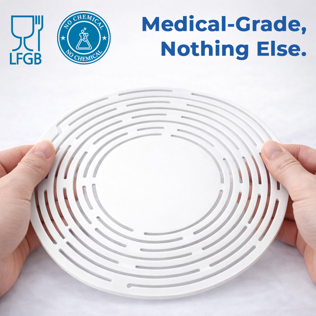 Vodlan™ 2-in-1 Zero-Void™ Silicone Mesh Bag & Heat-Resistant Trivet Mat for Hot Bowls