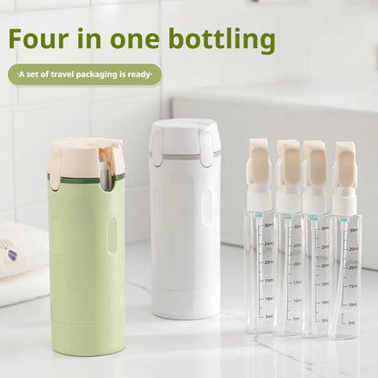 Vodlan™ Travel Dispenser - Carry 4 Essentials in 1 Bottle