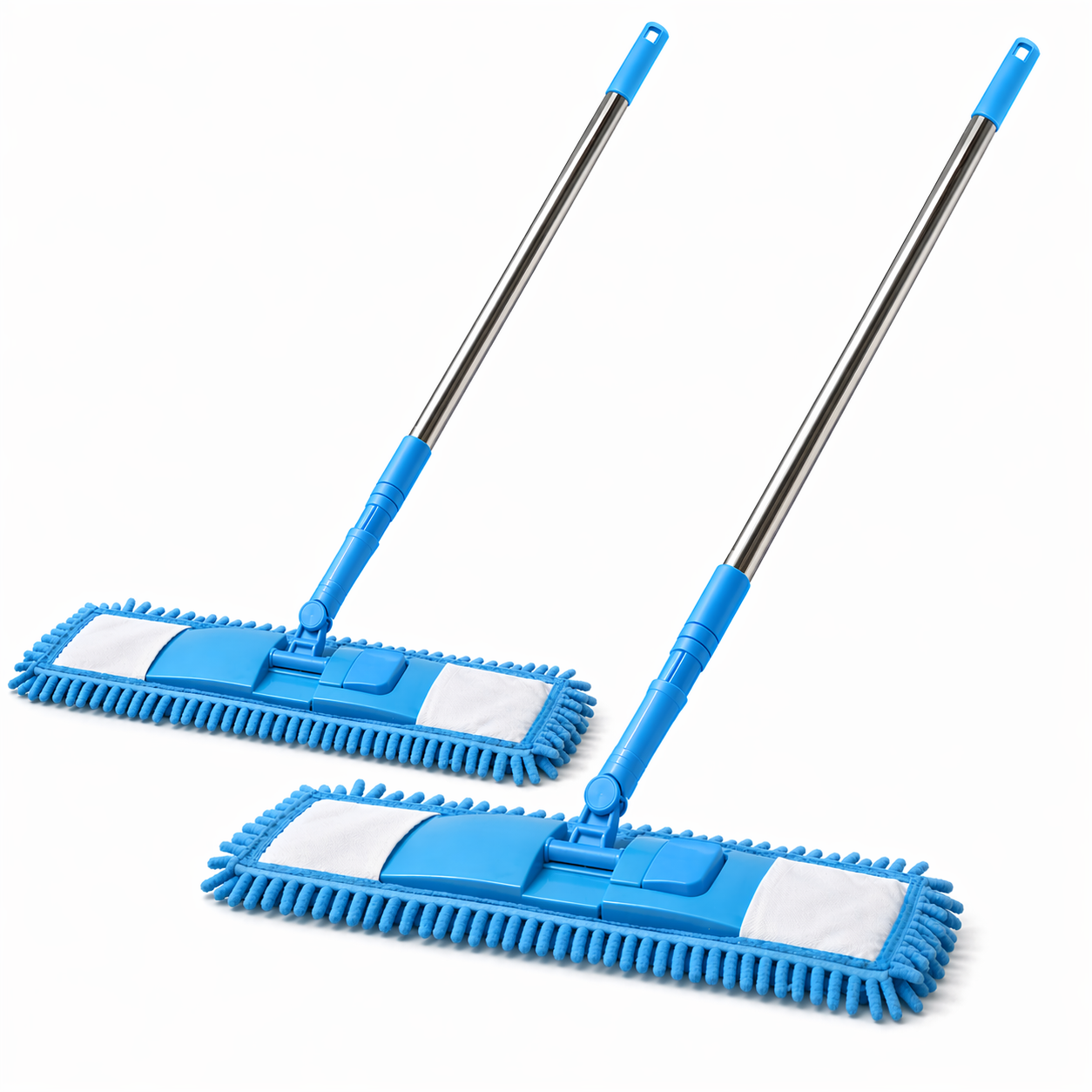 Vodlan™ Detachable Coral Fleece Flat Mop with Stainless Steel Handle