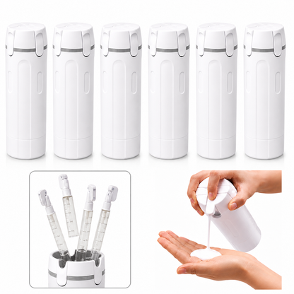 Vodlan™ Travel Dispenser - Carry 4 Essentials in 1 Bottle