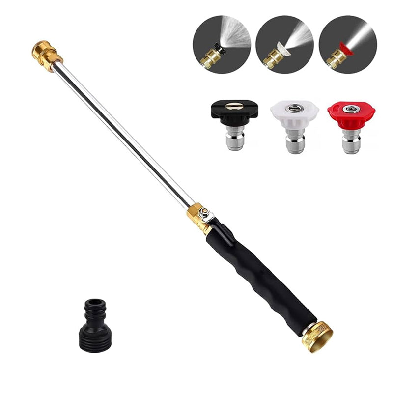 🚿Vodlan™ High-pressure water gun – 3 interchangeable nozzles, durable aluminium alloy & powerful ✨