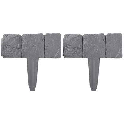 🌿✨Vodlan™ Stone-Look Edging Fence - Garden Edges That Stay Clean🏡♻️