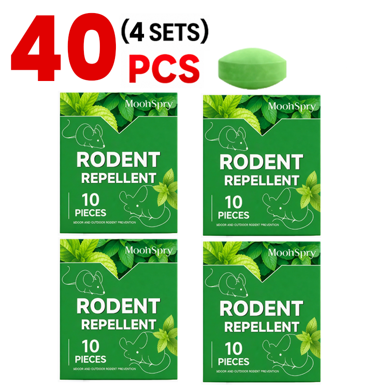🏠🛡️ Aovego® Natural Peppermint Rodent Repellent Tablets