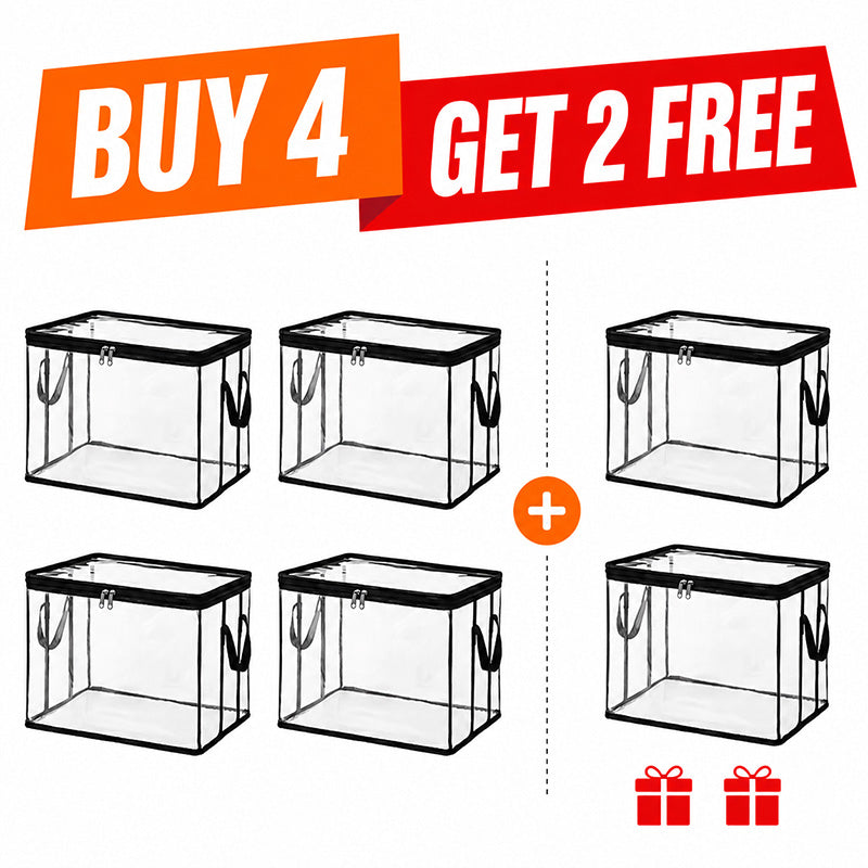 💥LIMITED TIME 50% OFF! 🏠 Transparent Large-Capacity Dustproof & Moisture-Proof Storage Bag – Perfect for Clothes, Toys, Books & More ✨