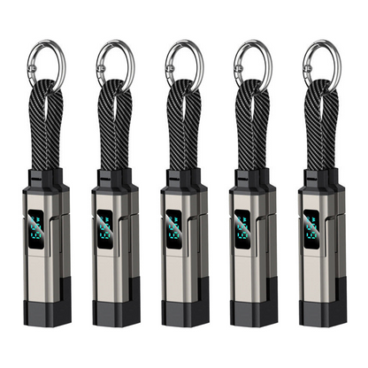 ⚡HOT SALE 50% OFF🔥4-in-1 Digital Display Keychain Charging Cable