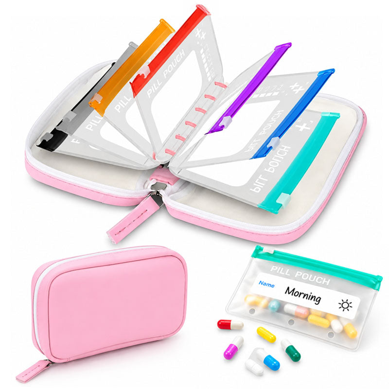 Lumiazos™ Modular Wellness Wallet – 7-Pouch Medicine & Supplement Organiser (Offer)