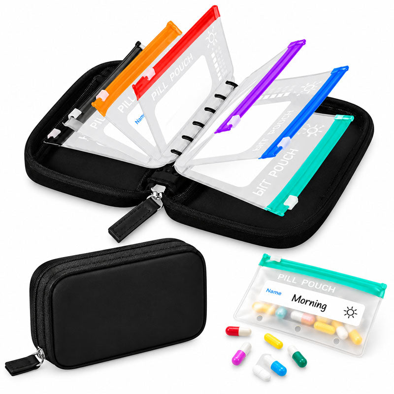 Lumiazos™ Modular Wellness Wallet – 7-Pouch Medicine & Supplement Organiser (Offer)