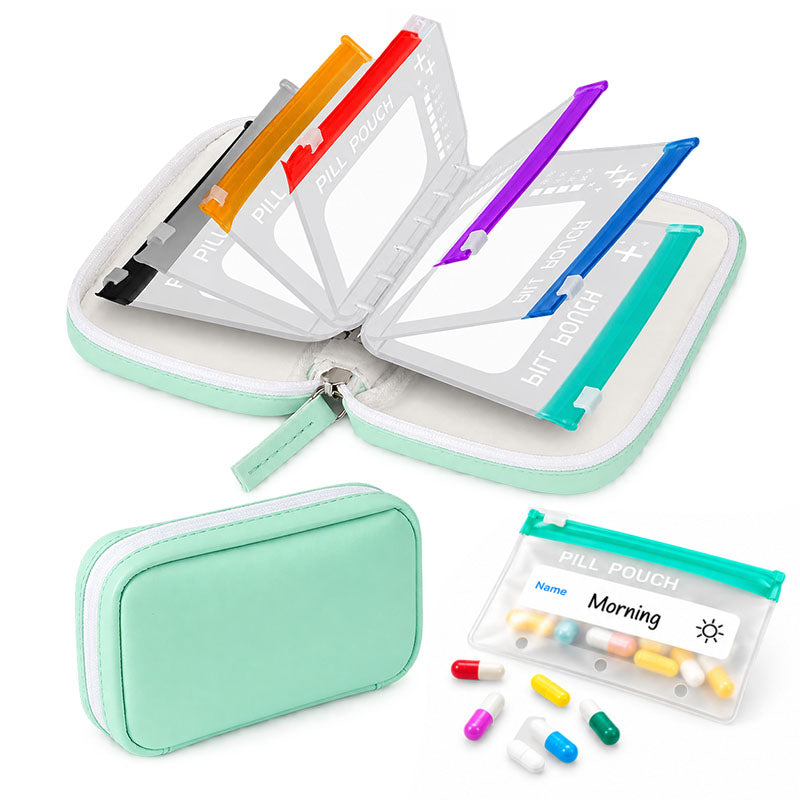 Lumiazos™ Modular Wellness Wallet – 7-Pouch Medicine & Supplement Organiser (Offer)