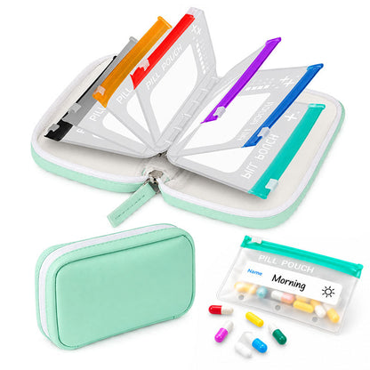 Lumiazos™ Modular Wellness Wallet – 7-Pouch Medicine & Supplement Organiser (Offer)