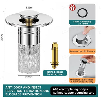 🚰 Lumiazos™ Stainless Steel Floor Drain Filter
