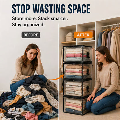 ⏰🔥LIMITED TIME 50% OFF! 🏠 Transparent Large-Capacity Dustproof & Moisture-Proof Storage Bag – Perfect for Clothes, Toys, Books & More ✨