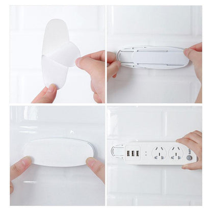 🏠 Lumiazos™ No-Drill Wall Mount Holder — Keep Cables, Routers & Extension Leads Off the Floor
