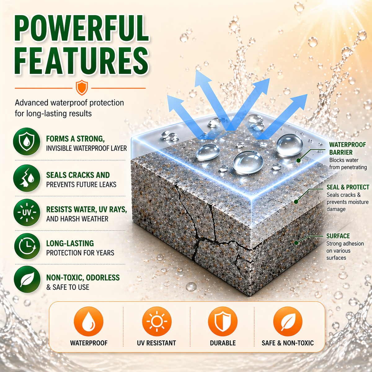 Vodlan™💧🛠️ Transparent Waterproof Sealant for Leak Repair🚿 No More Water Damage