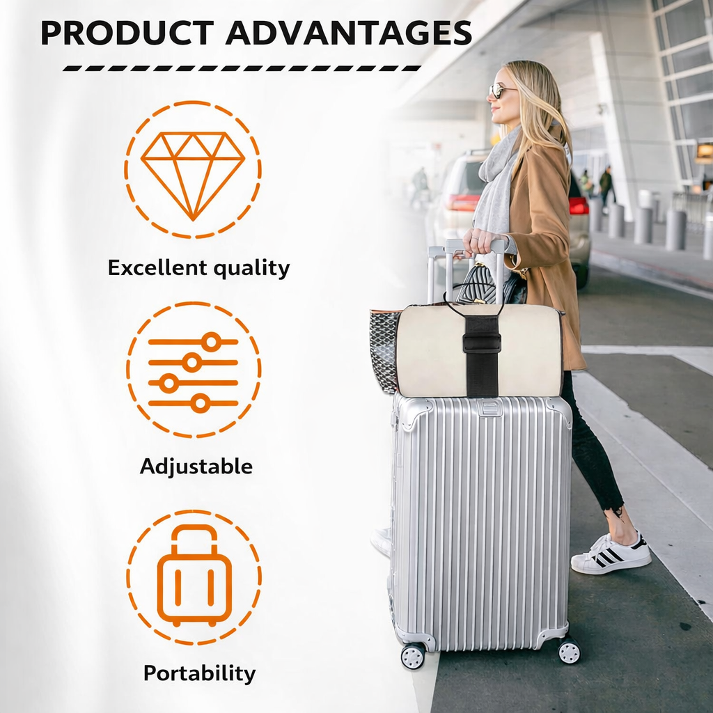 Lumiazos™ Travel Strap Pro – Adjustable Luggage Strap (offer)