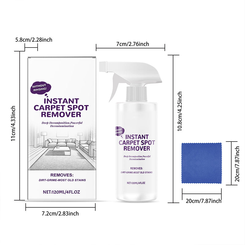 Vodlan™ Instant Carpet Stain Remover Spray – Fast-Drying Foam Cleaner