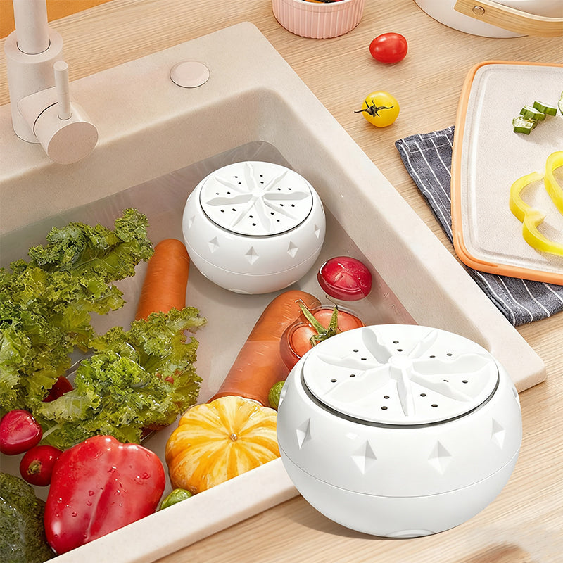 Vodlan™ Effortless Vortex Fruit & Vegetable Washer – Removes Pesticides, BPA-Free & Easy-Clean Design 💧
