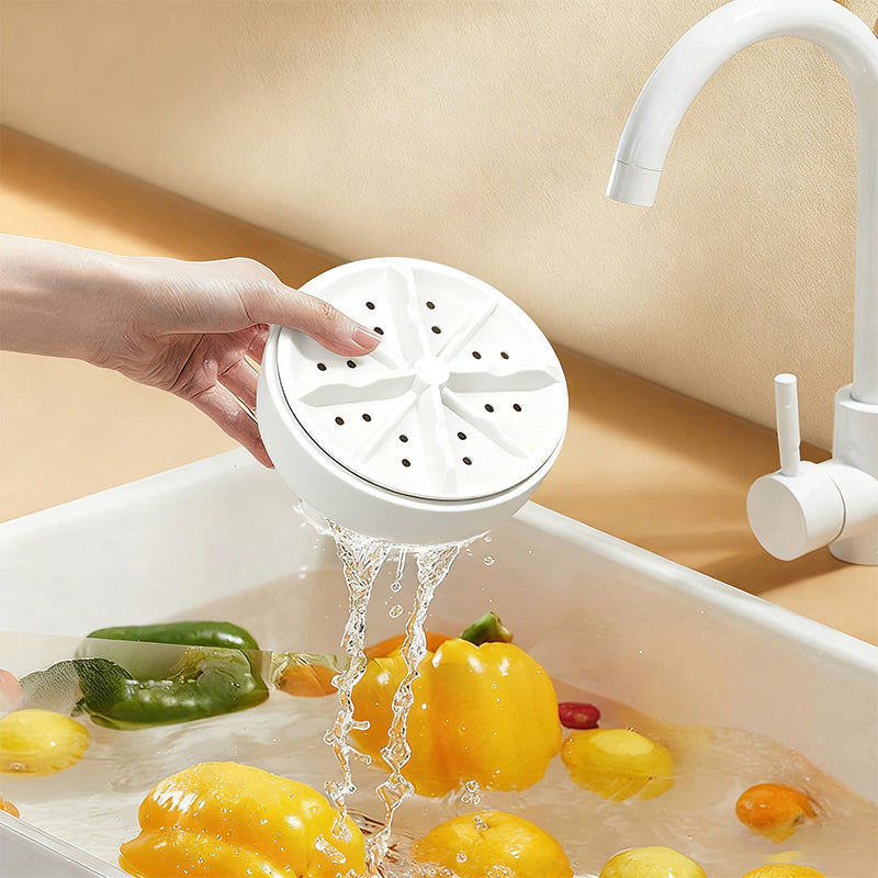 Vodlan™ Effortless Vortex Fruit & Vegetable Washer – Removes Pesticides, BPA-Free & Easy-Clean Design 💧