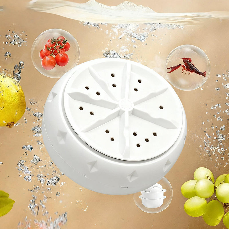 Vodlan™ Effortless Vortex Fruit & Vegetable Washer – Removes Pesticides, BPA-Free & Easy-Clean Design 💧