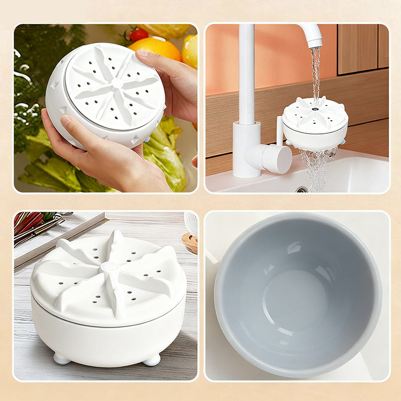 Vodlan™ Effortless Vortex Fruit & Vegetable Washer – Removes Pesticides, BPA-Free & Easy-Clean Design 💧
