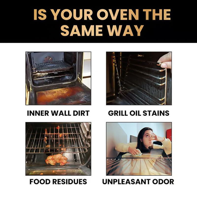 ✨Vodlan™ Oven & Grill Cleaner Spray – Dissolves Grease in 5 Mins, No Scrubbing & Eliminates Odors