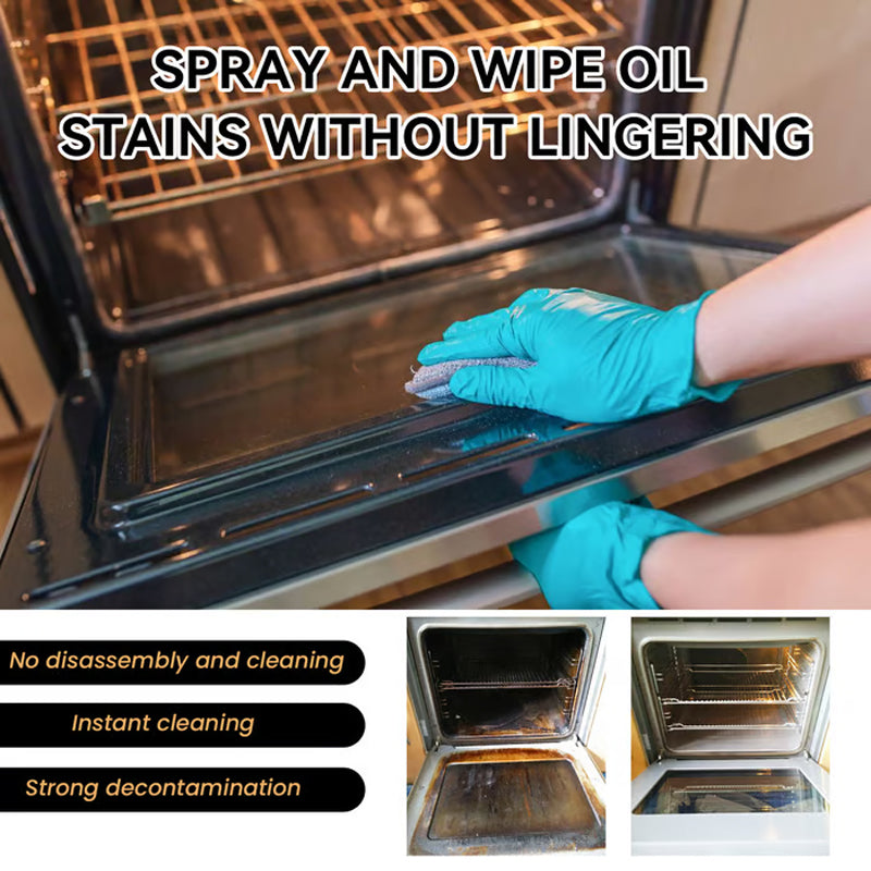✨Vodlan™ Oven & Grill Cleaner Spray – Dissolves Grease in 5 Mins, No Scrubbing & Eliminates Odors