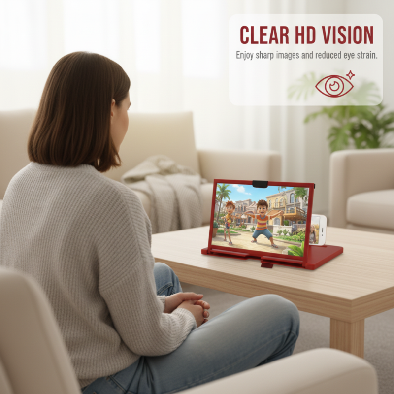 Vodlan™ HD Phone Magnifier for Easier Viewing ✨ Ease Eye Strain, Make Screen “Bigger”