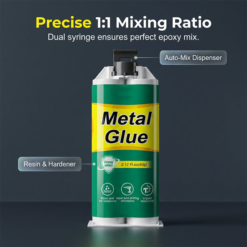 🛠️Vodlan™ Metal Repair Glue – Perfect Mix Every Time for Stronger, Lasting Repairs