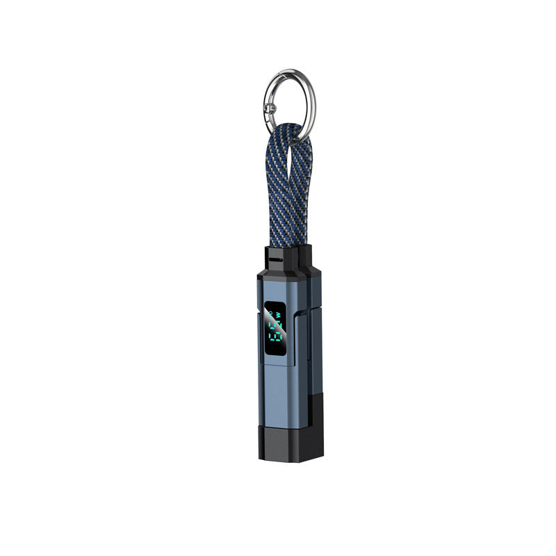🔥HOT SALE 50% OFF🔥4-in-1 Digital Display Keychain Charging Cable (Offer)