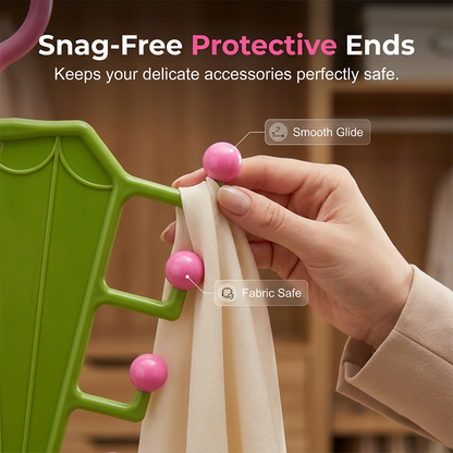 Space-Saving V-Shaped Hanger Organiser – Double-Sided Wardrobe Storage Rack