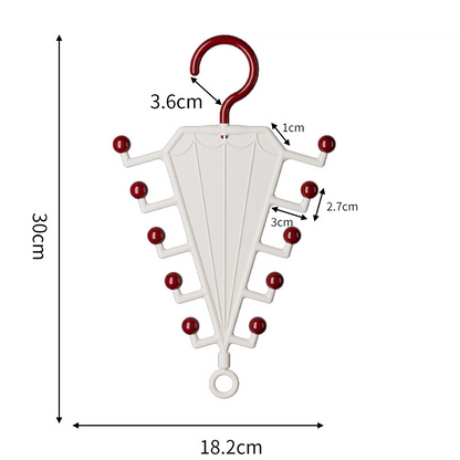 Space-Saving V-Shaped Hanger Organiser – Double-Sided Wardrobe Storage Rack