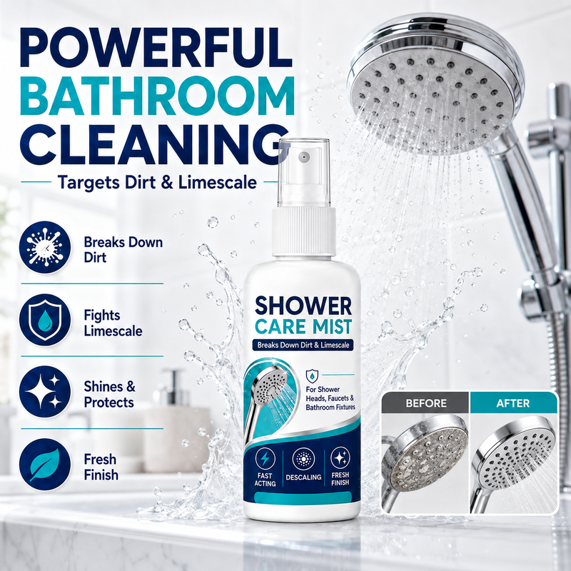 🚿✨ Lumiazos™ Shower Limescale Remover Spray — Dissolves Tough Limescale & Hard Water Marks for a Sparkling Clean Bathroom