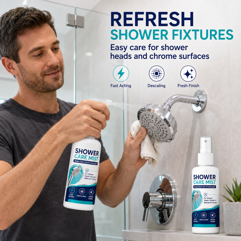 🚿✨ Lumiazos™ Shower Limescale Remover Spray — Dissolves Tough Limescale & Hard Water Marks for a Sparkling Clean Bathroom
